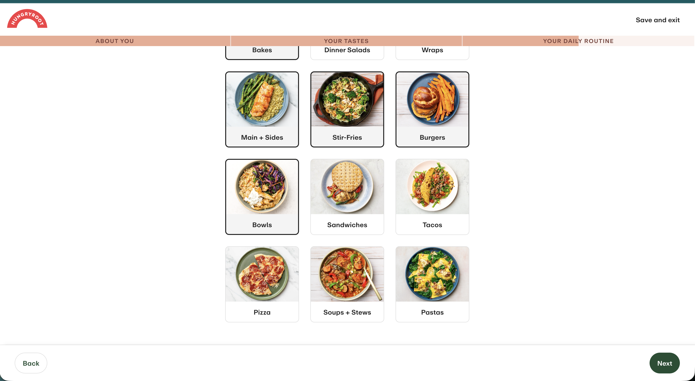 Quiz: cuisine preferences